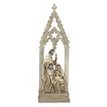 Melrose International Melrose International 80014DS 23.25 in. Resin Holy Family with Arch; Brown & Cream 80014
